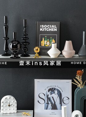 样板间客厅电视机柜装饰摆件办公室摆设软装创意道具玄关柜台饰品