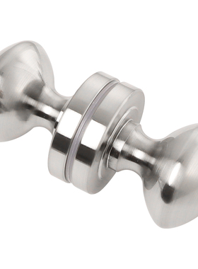 呈北仓谷门黑色单孔拉手隐形门把手免打孔移门把手玻璃门实心圆形