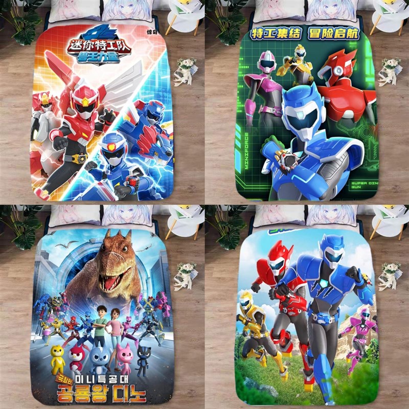 来图定制动漫迷你特工队空调被可爱儿童夏凉被学生宿舍午睡薄被子