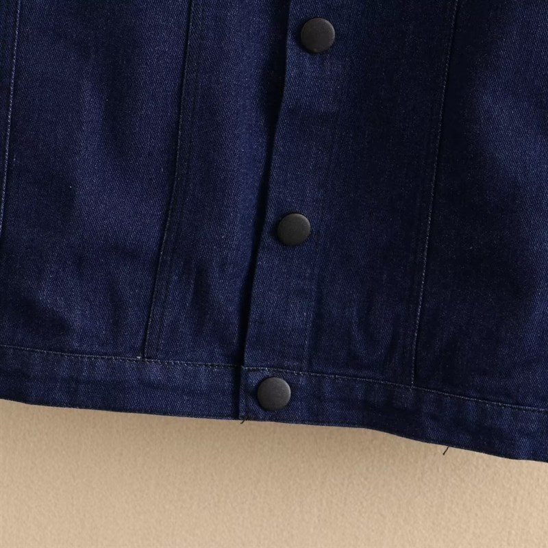 2023夏季女士时尚套装短袖蓝色牛仔衬衫外套松紧腰短裤大码两件套