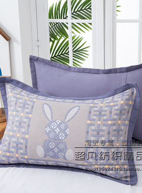 【枕套一对装】加厚纯棉纱布成人枕套全棉枕头套高端吸汗枕芯套