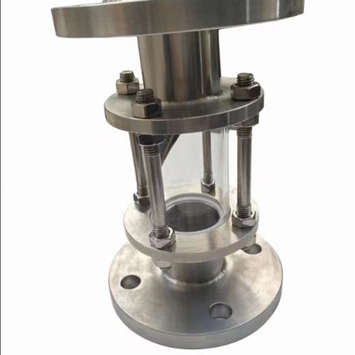 304不锈钢法兰视盅视镜HGS07不锈钢玻璃管道可视视镜DN50 80 100