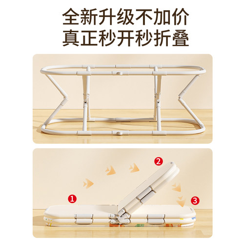 婴儿游泳桶家用宝宝游泳池新生儿童洗澡桶泡澡桶折叠浴桶大号可坐