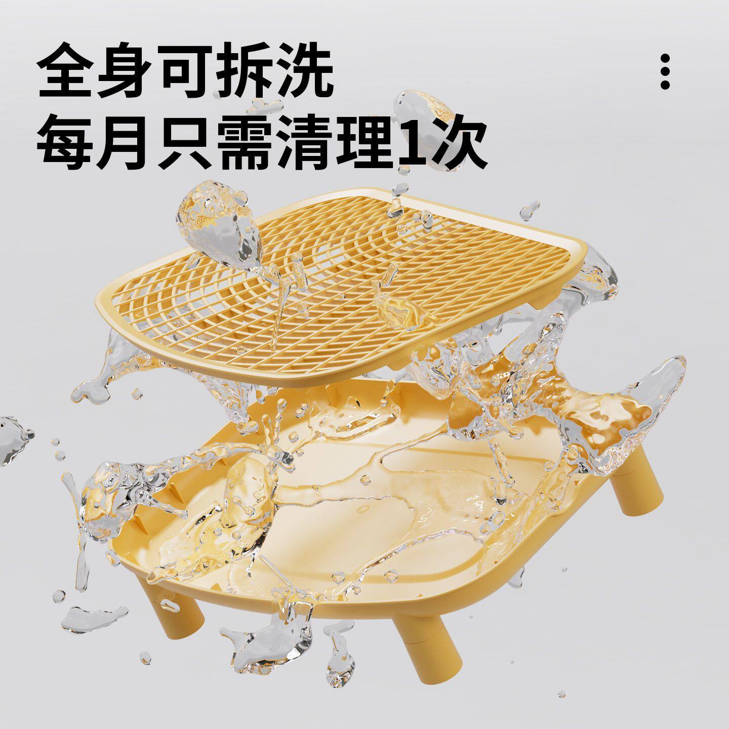 猫砂垫超大号防外溅带出猫咪猫砂盆踏板垫子双层集砂过滤漏控砂台