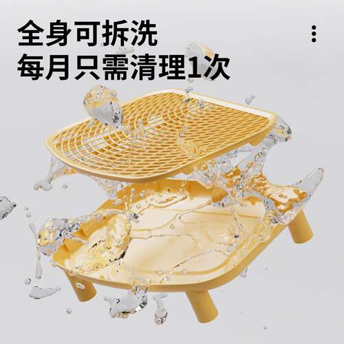 猫砂垫超大号防外溅带出猫咪猫砂盆踏板垫子双层集砂过滤漏控砂台