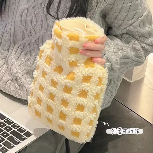 【可拆洗】毛绒套热水袋注水ins