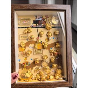 黄金矿工相框diy金豆相框6寸中空相框摆台7寸创意送女朋友礼物