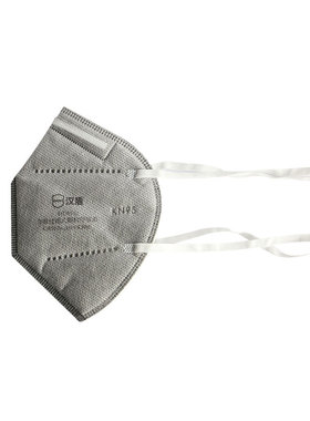 汉盾 HX-08-M9552C KN95活性炭口罩 灰色，头带式，50只/盒 一盒
