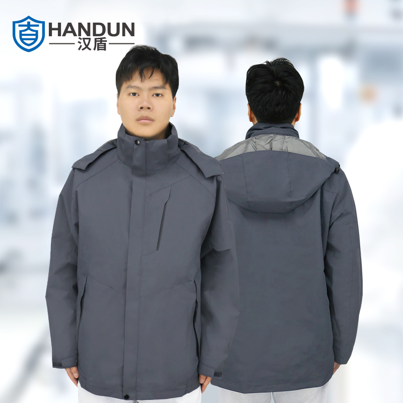 汉盾 HD-BCP1885 三合一摇粒绒防风防雨保暖冲锋衣  深灰 S-5XL