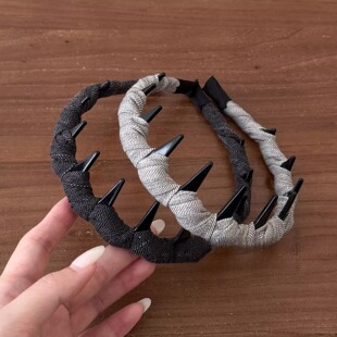 黑色高颅顶压发洗脸的发箍女2026新款高级感轻奢带齿防滑发箍发夹