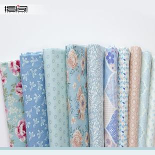 直销拼布刺绣diy材料面料拼布棉布家居布艺花卉服装 新款 印染布料