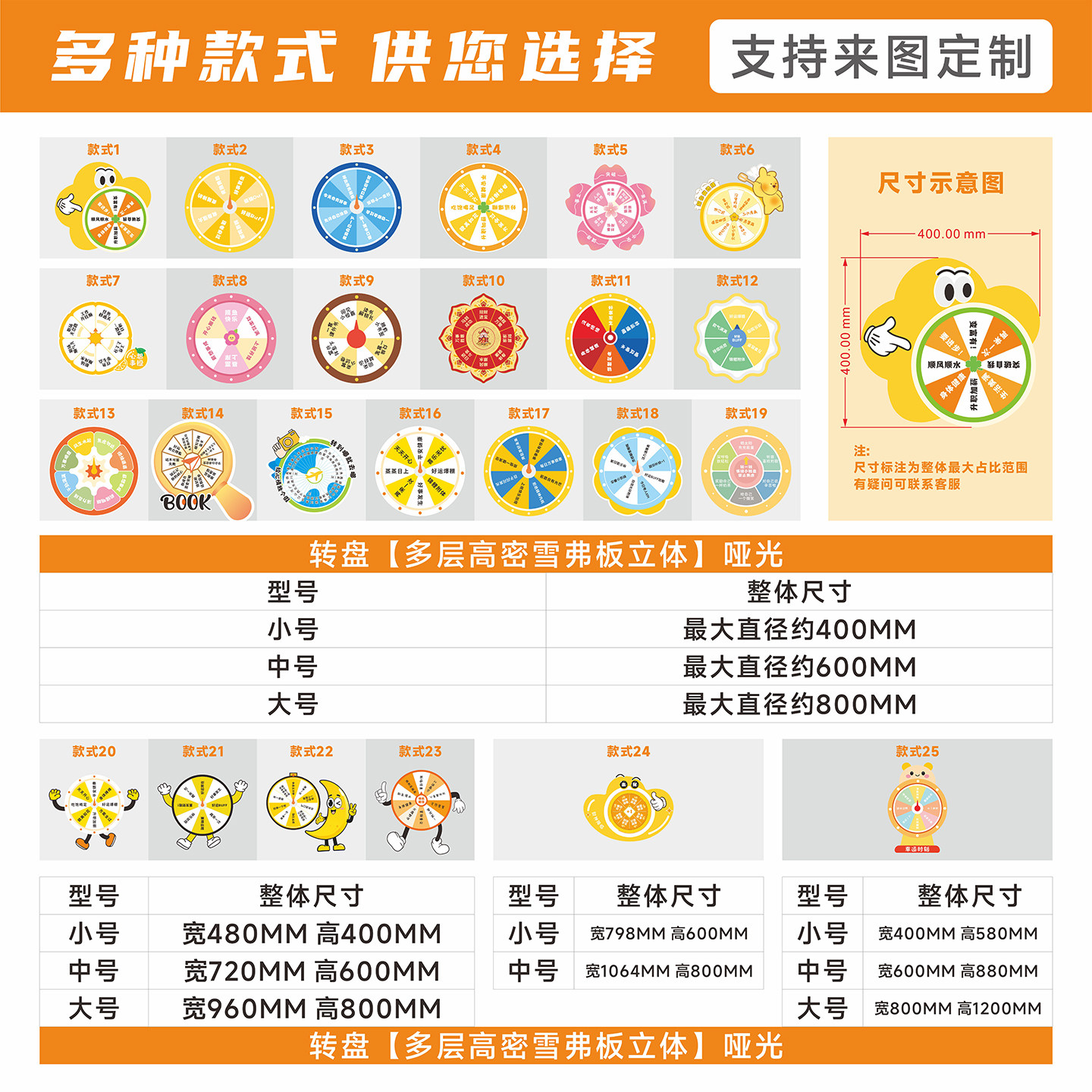 幸运大转盘抽奖转盘办公室互动文化墙异形转盘免打孔互动趣味转盘