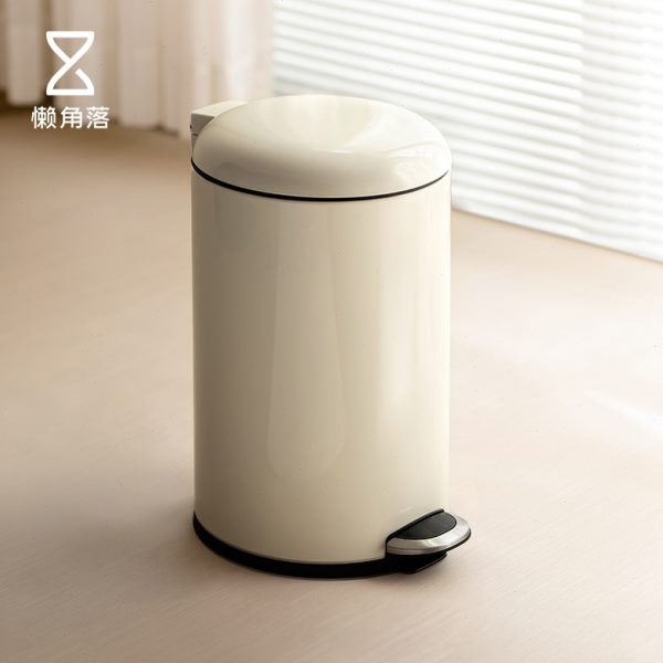 懒角落垃圾桶家用带盖子脚踩翻盖客厅厨房大容量卫生间卧室脚踏式