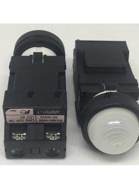 全新正品富士22孔径半圆型带400-440V变压器指示灯DR22D0L-T4*