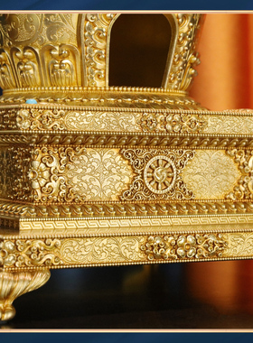 慧宝新款纯铜西藏式烟供香炉盘火供福聚炉煨桑施食香薰炉家用佛具