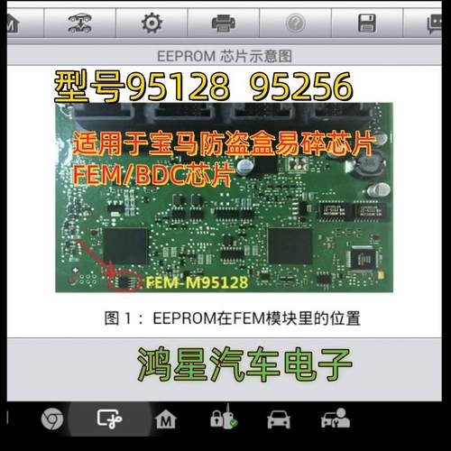 95256wp 95128wp 适合宝马防盗盒易碎芯片FEM/BDC常用易损储存器