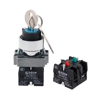 二档钥匙选择开关 ZB2 XB2 旋钮开关按钮 BE101C BG21C 高品质