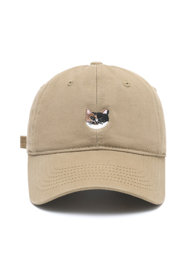 freerabbit II freerabbit II 2025新款可爱猫咪刺绣棒球帽女