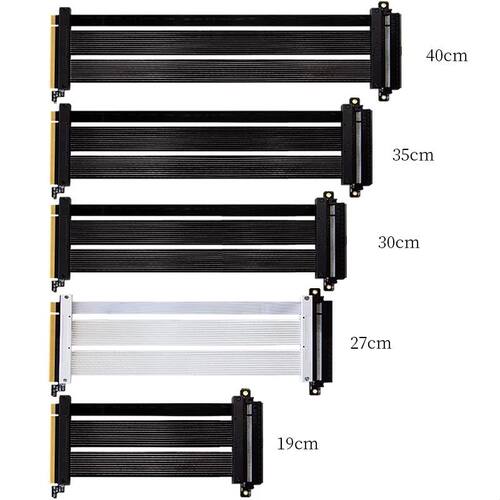 Pcie4显卡延长线180°延长线Pcie4.0转接线支持30 60系新40系显卡