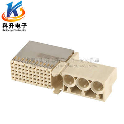 进口 ERNI 103804 CPCI 背板连接器 3P电源射频端 55PIN弯脚母座