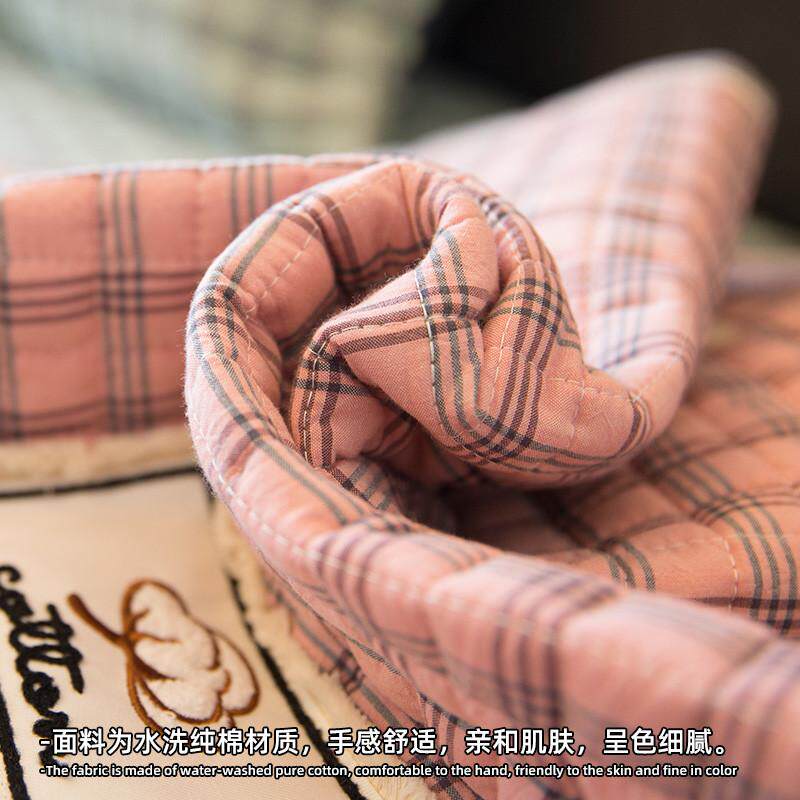 水洗全棉现代简约格子沙发垫布艺坐垫子四季通用防滑沙发套罩家用