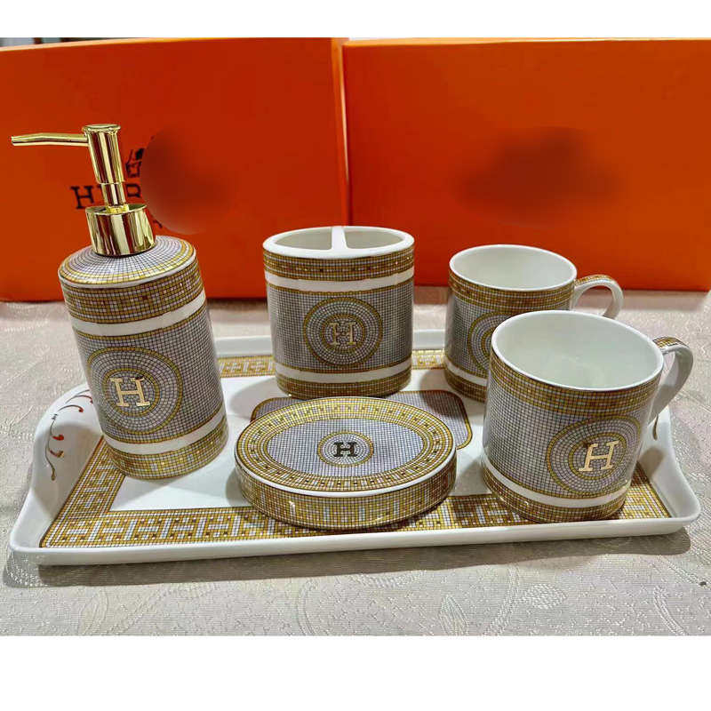 情侣洗漱套装浴室陶瓷牙架漱口杯牙具刷牙杯欧式卫浴五件套六件套