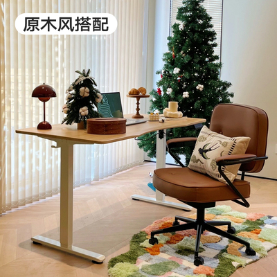 爱特屋电脑椅家用学习办公椅子舒服久坐书桌凳子化妆椅升降靠背椅