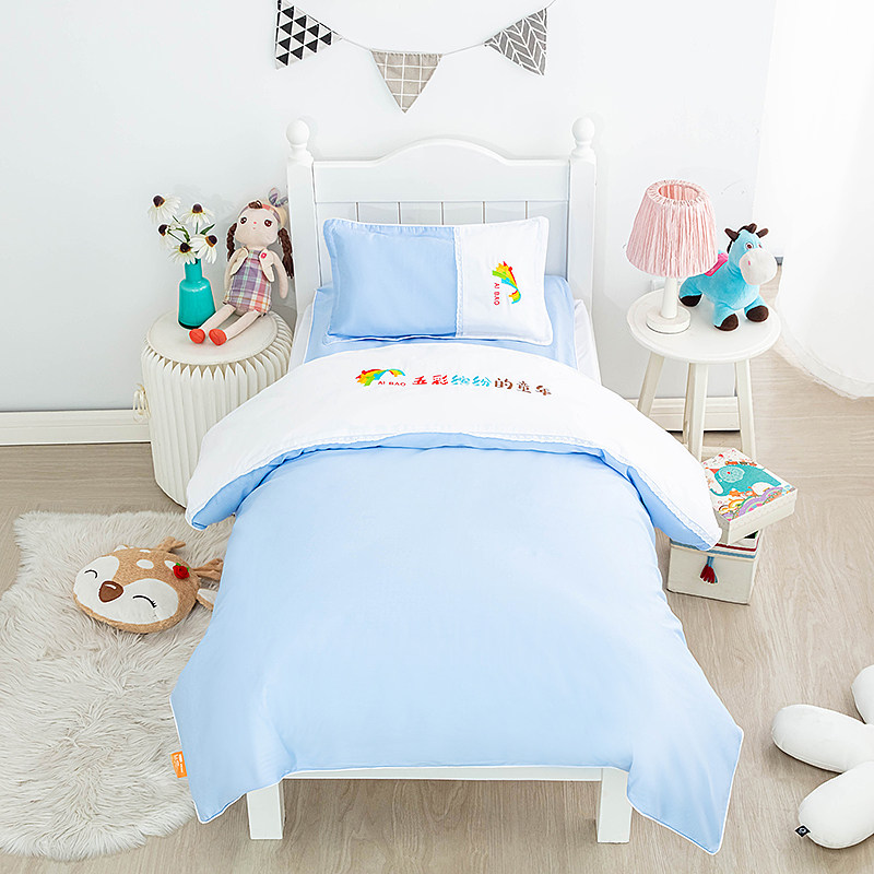 幼儿园被子三件套儿童被含芯夏午睡床上用品宝宝纯棉春秋婴儿被褥