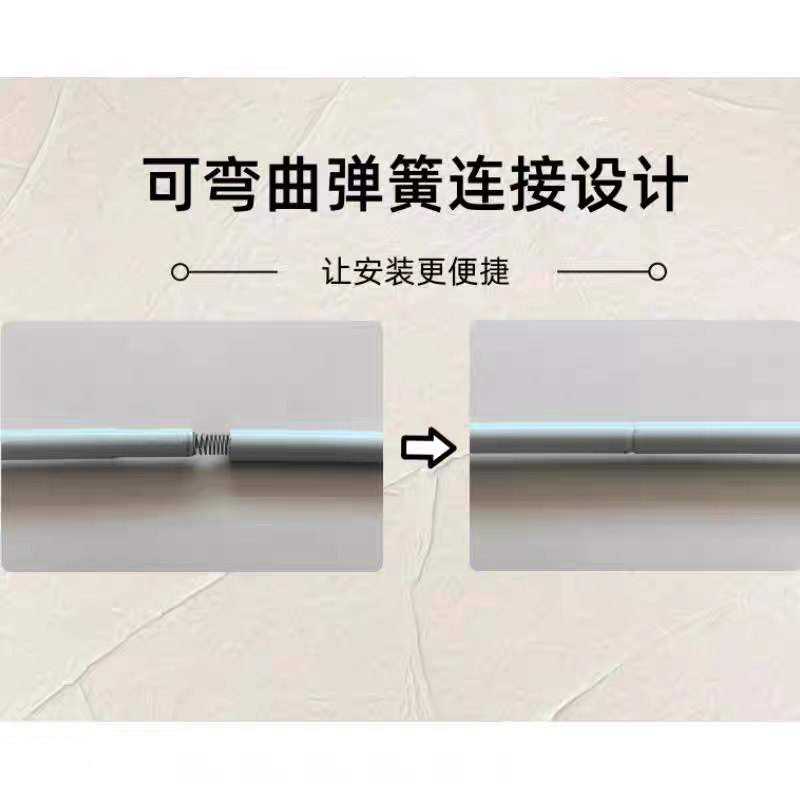 免安装一体式学生宿舍床帘蚊帐支架杆伸缩上下铺通用加粗床帘架子