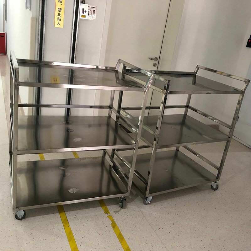 家用超市折叠手推车平板车铝合金静音搬运四轮拉货拖车小推车现货