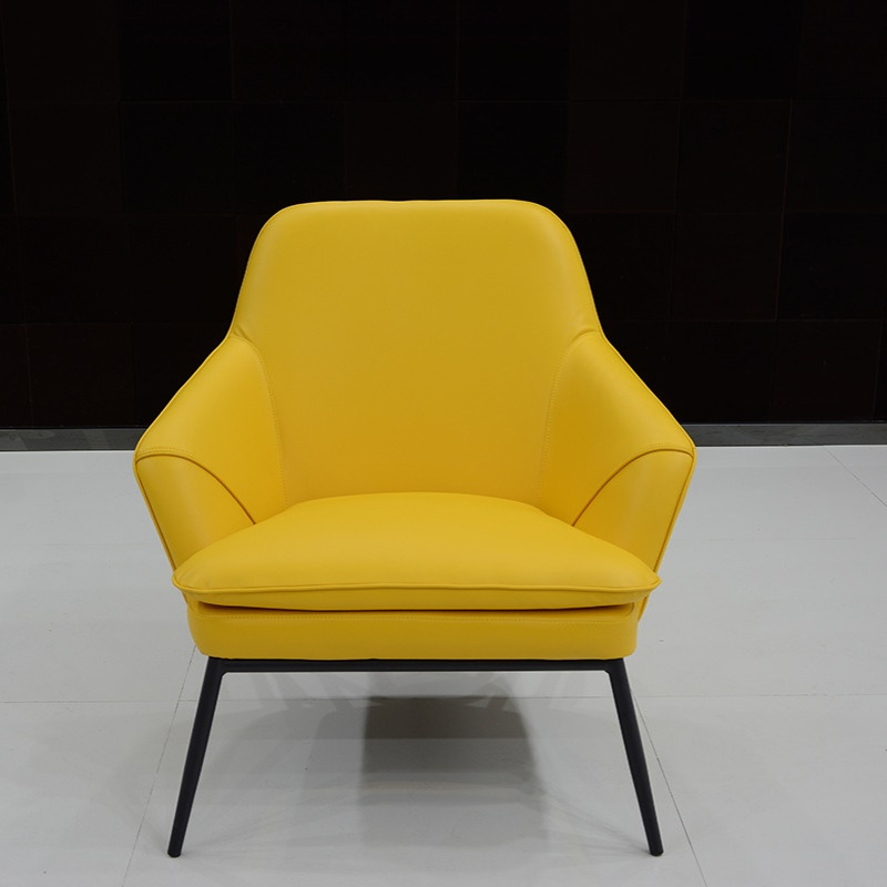 4s店洽谈椅单人沙发椅简约北欧酒店会所休闲沙发创意休闲懒人沙发
