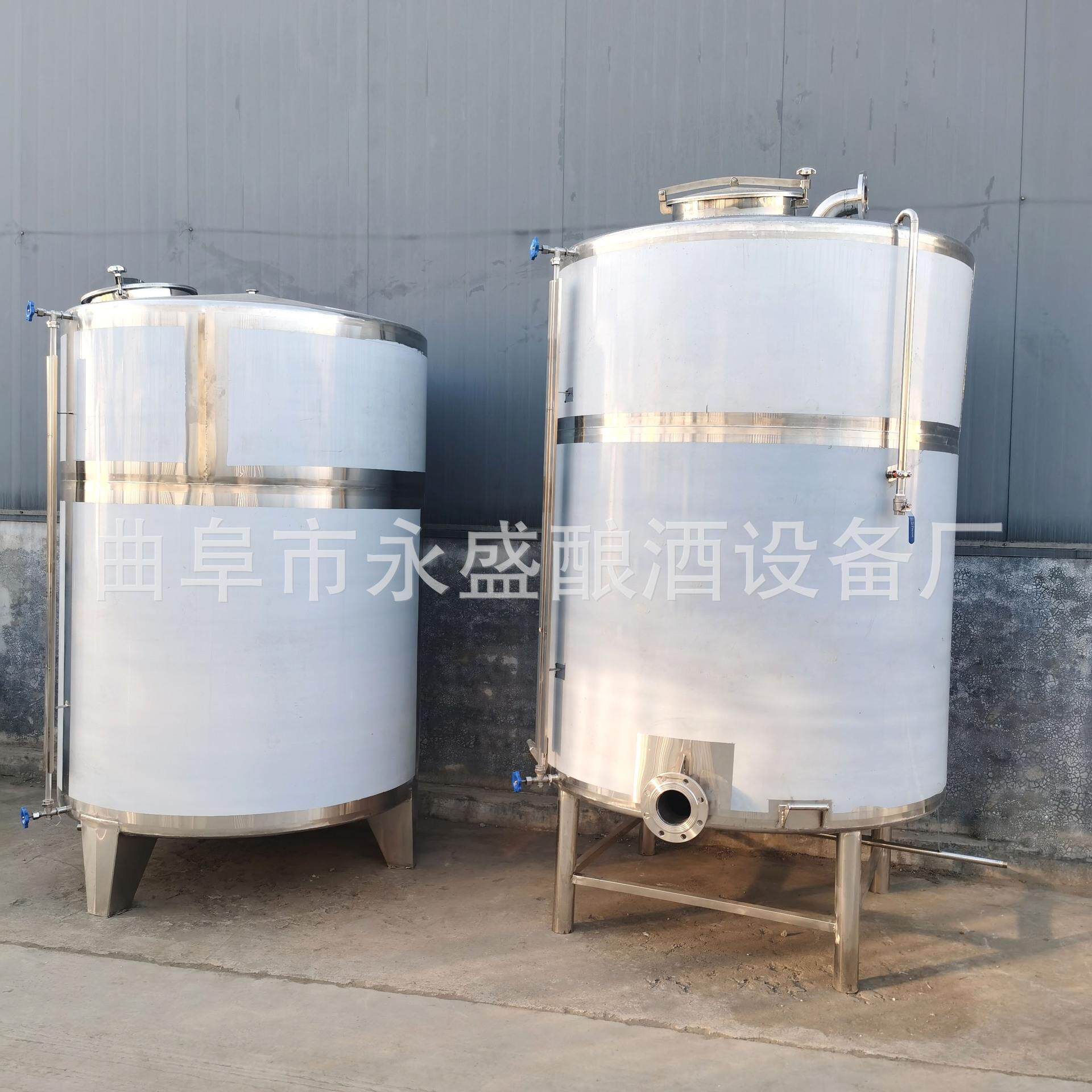 永盛供应5吨10吨不锈钢储存罐 酒容器 酒罐 储存酿酒设备批发销售