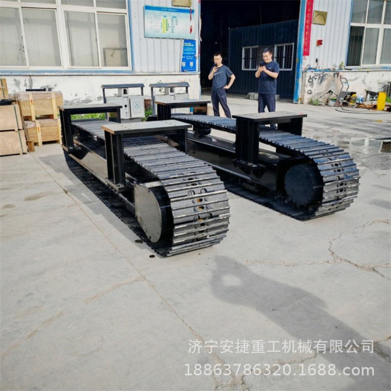 电动遥控液压履带底盘 门架式承载履带底盘总成 10-40吨矿用底盘