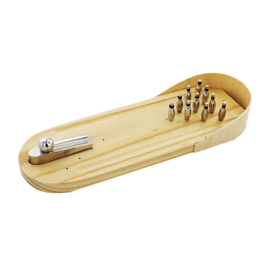Wooden Bowling Alley 桌面迷你保龄球 室内桌面游戏机