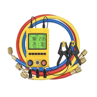 云控MG-100数显压力表冷媒表组空调加氟表多联机冷库加氟表组