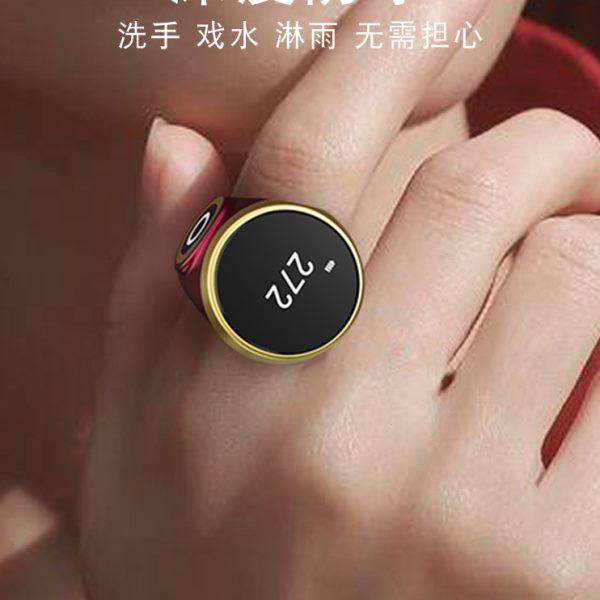 念数计数器新款触摸OLED夜光屏手按戒指充电智能数显手动记数器