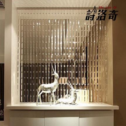 水晶珠帘客厅鞋柜隔断玄关长条水晶帘KTV酒店挂帘家居装饰