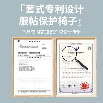 摇椅躺椅坐垫靠背一体午睡午休棉垫子加厚大人折叠椅子懒人椅垫套
