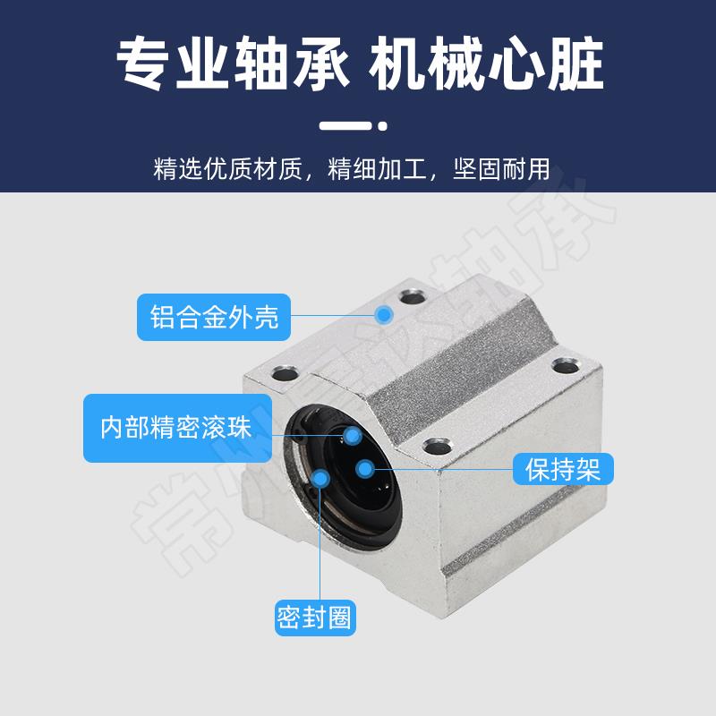直线光轴箱式滑块轴承SCS
