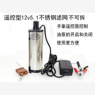 电动油泵12V24V220伏潜水泵直流电瓶小油泵柴油泵微型抽油抽水泵