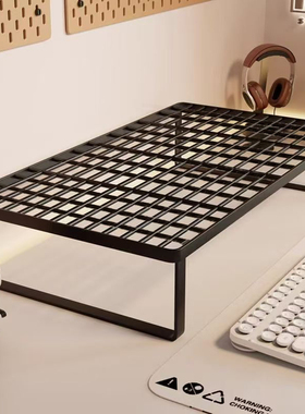 笔记本电脑支架散热底座烧烤架支撑架家用桌面增高架托悬空宿舍办公桌加高显示器支架增高台铁艺散热架支架子