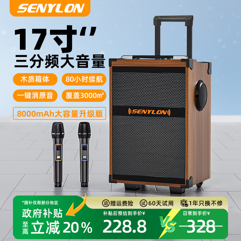 广场舞音响2026新款户外k歌大功率移动拉杆音箱蓝牙舞蹈室专用业