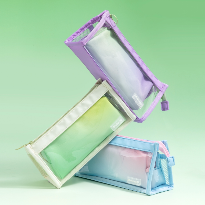 晨光幻彩系列笔袋创意高颜值学生收纳桌面文具通用笔袋组合可拆卸