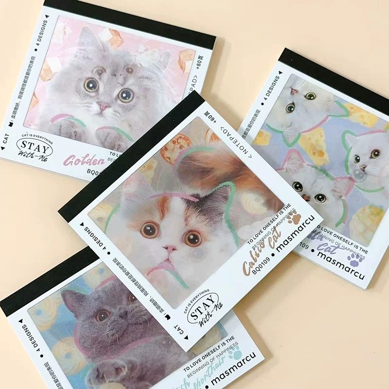 晨光全是喵方形包背彩插优事贴高颜值便利贴学生记事笔记用可爱创意ins,文具电教/文化用品/商务用品,便签本/便条纸/N次贴,淘宝优惠券,粉丝福利购,淘宝优惠卷