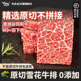 翼板肉官方旗舰店 和牛羽下肉 澳洲和牛排原切冰鲜M6 7羽下肉