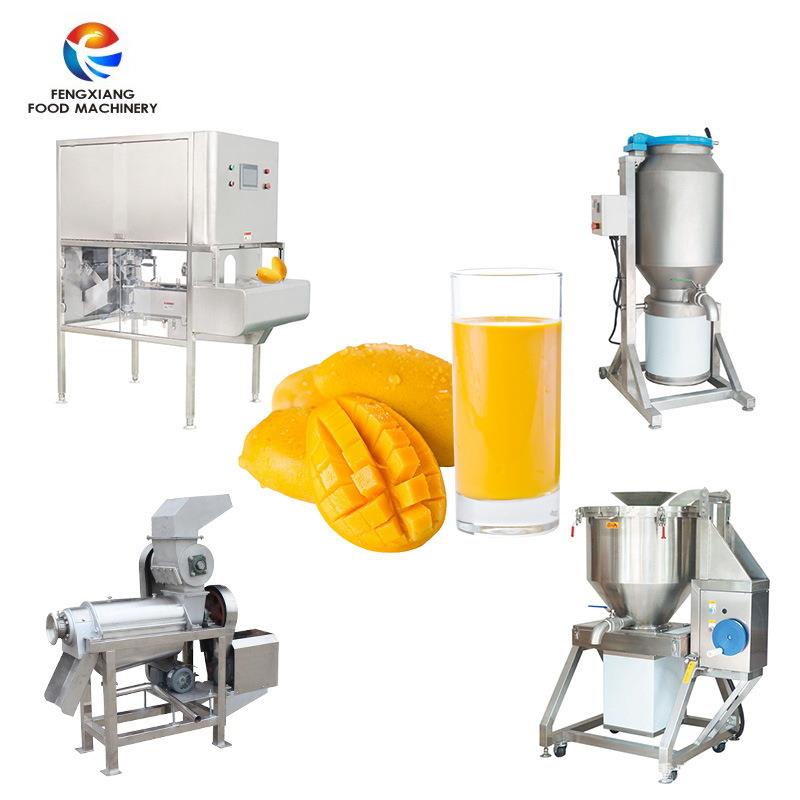 供应芒果削皮榨汁加工设备芒果削皮去皮去核一体机芒果汁芒果