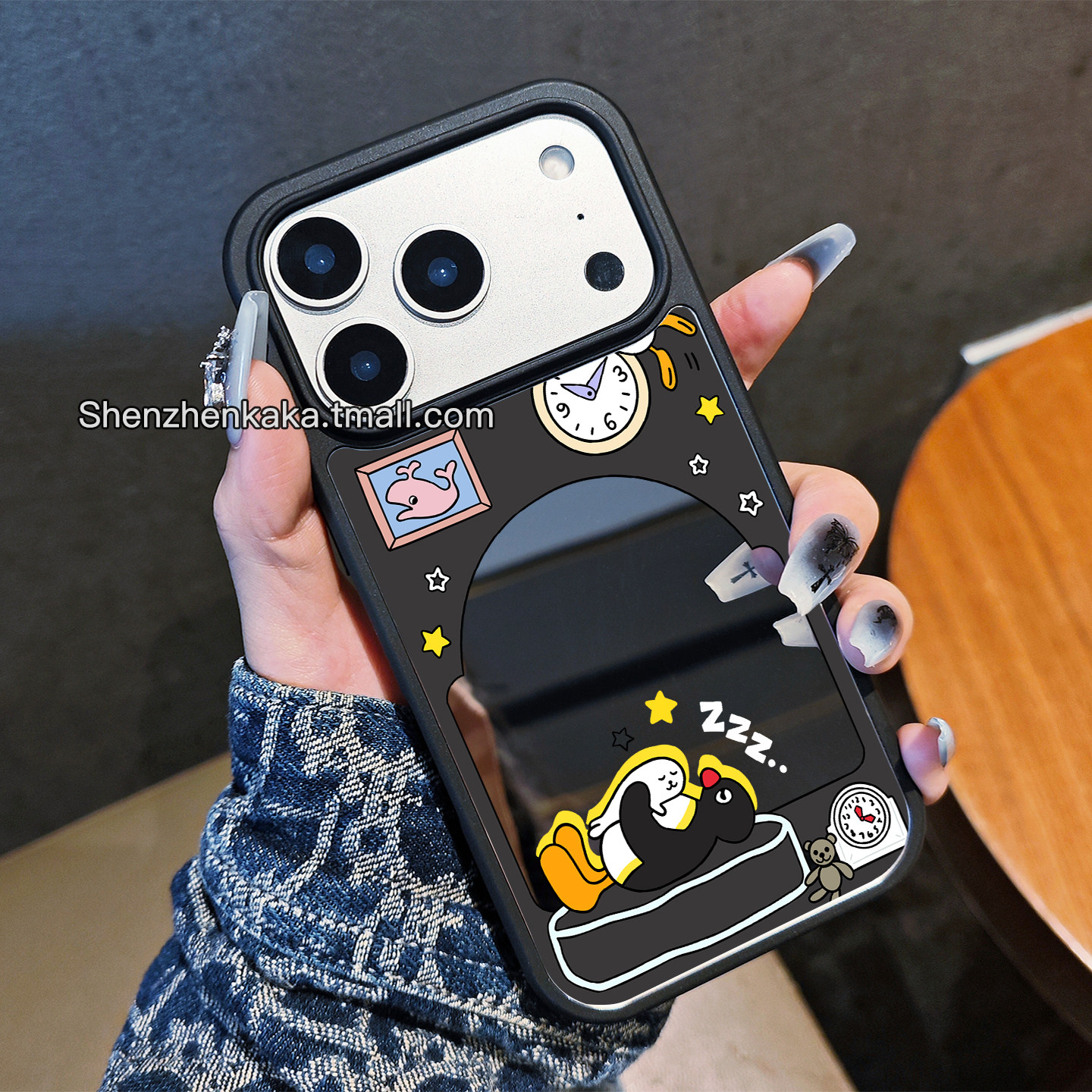 pingu企鹅iPhone18手机壳MagSafe适用小米17promax华为pura90萌系卡通mate60磁吸镜面苹果16女款15pm独特好看图片