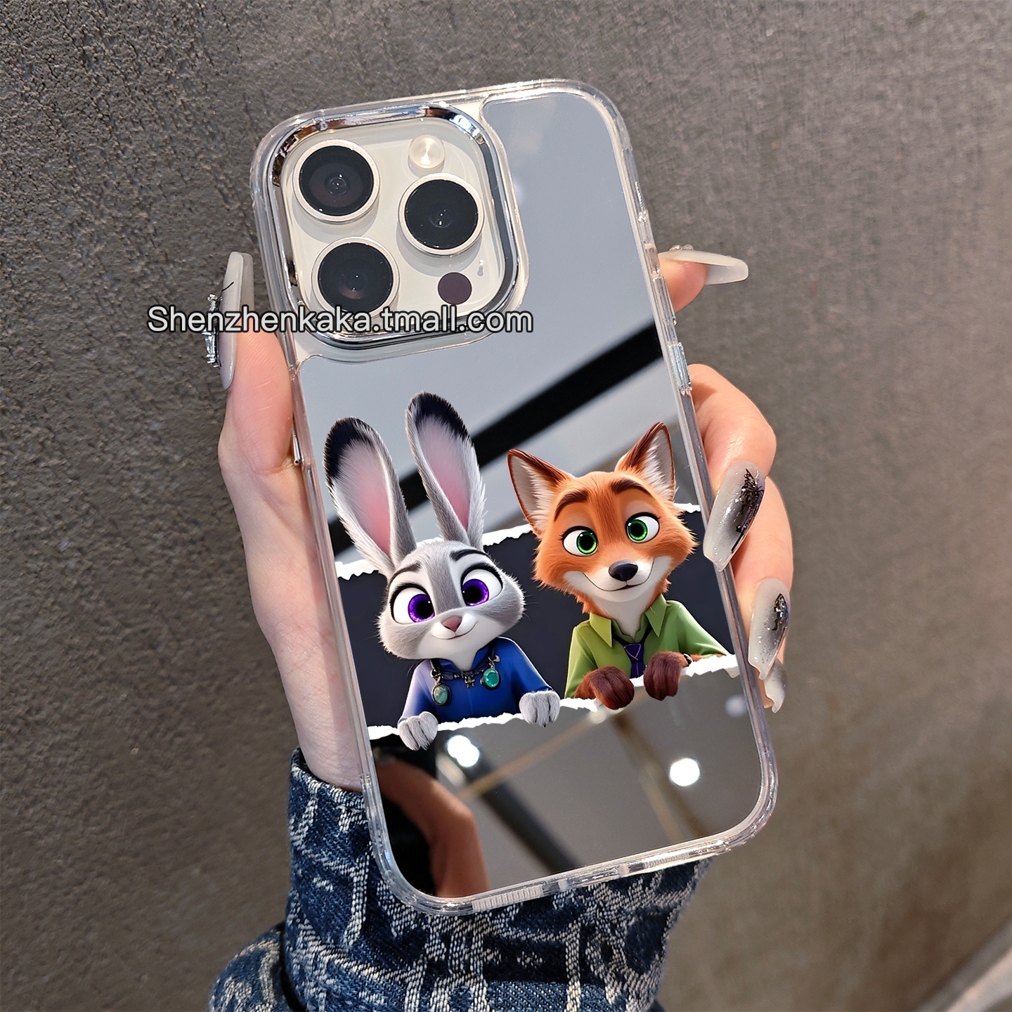 疯狂动物城2带镜子苹果17手机壳适用16promax小米15华为pura80/nova13欧美潮流opporeno14朱迪尼克vivox200
