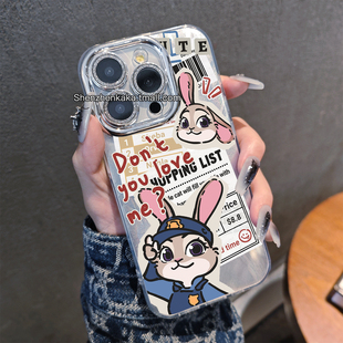 苹果17疯狂动物城适用16promax手机壳朱迪尼克opporeno13卡通女Findx8情侣小众vivos20华为pura80新款 小米15