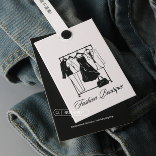 时尚服装店吊牌定制logo衣服挂牌价格标签订做时尚吊卡合格证订做